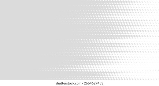 Fondo de textura de tecnología de luz de onda gris blanco. Abstractas concepto digital de big data moderno punteado. Ilustración de Vector