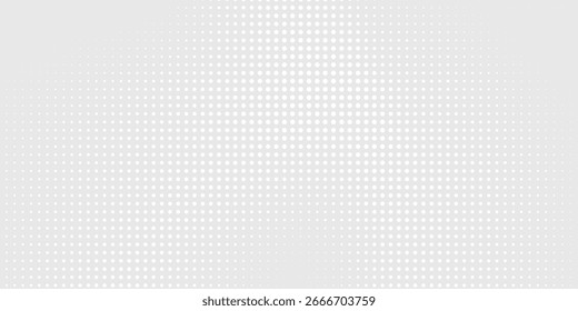 Punkt weiße graue Welle Licht Technologie Textur Hintergrund. Abstrakte Big Data digitales Konzept moderne Kunst