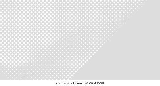 Fundo de textura de tecnologia de luz de onda cinza branca ponto. meio-tom moderno brilhante patches best seller Vetor 