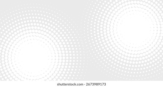 Dot white gray wave light technology texture background. Abstract big data digital concept. 