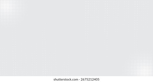 Fundo de textura da tecnologia da luz da onda cinza branca do ponto. Resumo conceito digital de big data.