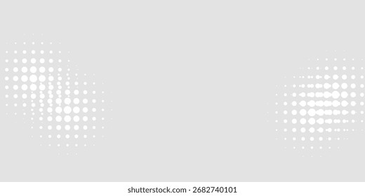 Fundo de textura da tecnologia da luz da onda cinza branca do ponto. Resumo conceito digital de big data.