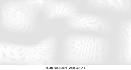 Fundo de textura da tecnologia da luz da onda cinza branca do ponto. eps 10