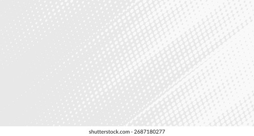 Fundo de textura da tecnologia da luz da onda cinza branca do ponto. Cromo brilhante simples arte moderna