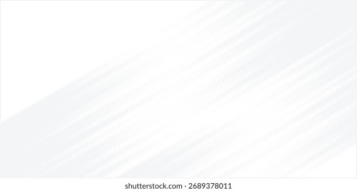 Fundo de textura da tecnologia da luz da onda cinza branca do ponto. Meio-tom digital de big data abstrato