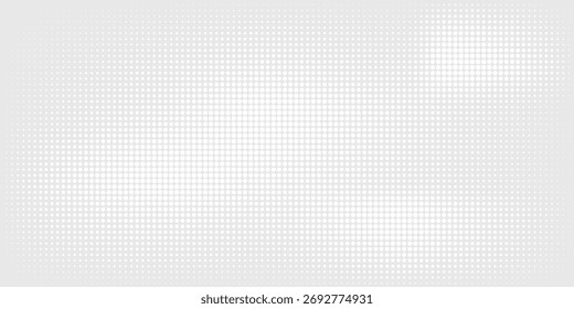 Punkt weiße graue Welle Licht Technologie Textur Hintergrund. Halbtonmoderne