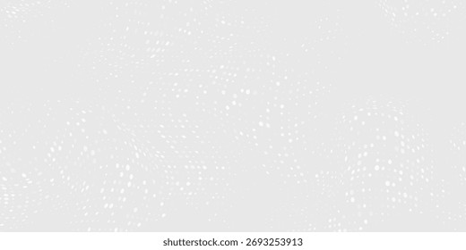 Dot white gray wave light technology texture background. halftone modern