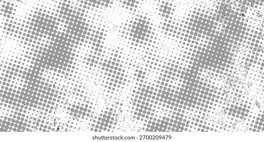 Punkt weiße graue Welle Licht Technologie Textur Hintergrund. Abstraktes Big Data Digitalkonzept.eps 10