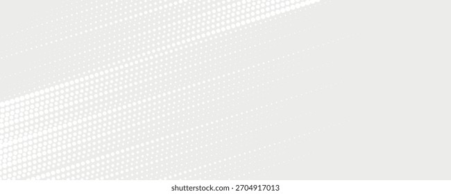 Punkt weiße graue Welle Licht Technologie Textur Hintergrund. Abstraktes digitales Big Data Konzept.