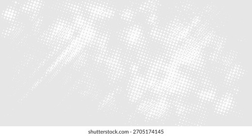 Fondo de textura de tecnología de luz de onda gris blanco. Medio tono digital de big data Abstractas