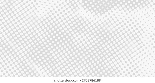Fundo de textura da tecnologia da luz da onda cinza branca do ponto. Resumo conceito digital de big data moderno pontilhado. 