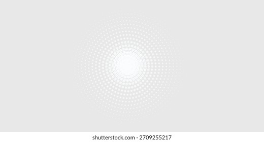 Fundo de textura da tecnologia da luz da onda cinza branca do ponto. Resumo conceito digital de big data.	