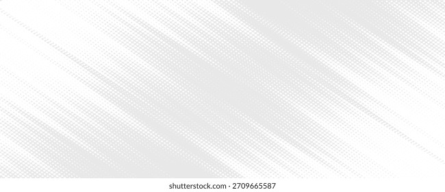 Fundo de textura da tecnologia da luz da onda cinza branca do ponto. Conceito digital abstrato de big data