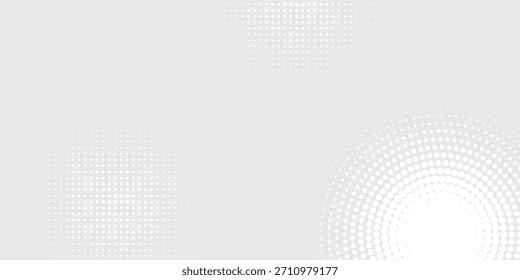 Fundo de textura de tecnologia de luz de onda cinza branca ponto. meio-tom moderno