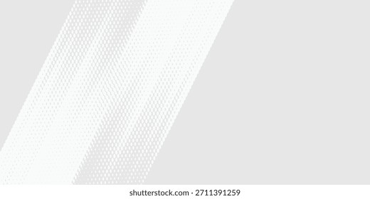 Fundo de textura da tecnologia da luz da onda cinza branca do ponto. Conceito digital abstrato de big data