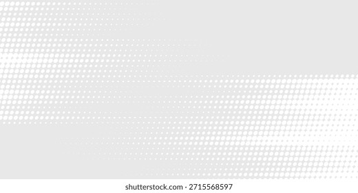 Dot white gray wave light technology texture background. Abstract big data digital concept.	