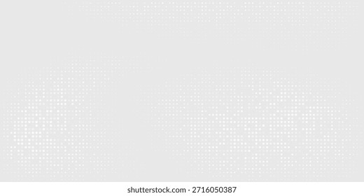 Fundo de textura da tecnologia da luz da onda cinza branca do ponto. Resumo conceito digital big data moderno cinza