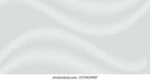 Fundo de textura da tecnologia da luz da onda cinza branca do ponto. Abstrato Big Data digital