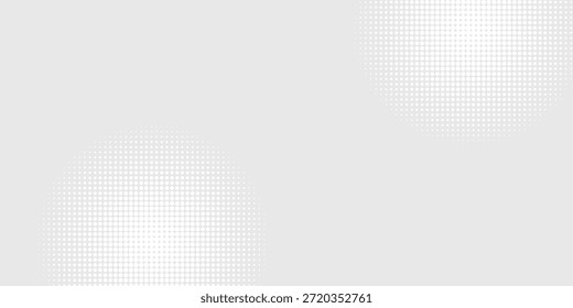 Dot white gray wave light technology texture background. Abstract big data digital concept.	