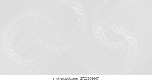 Dot white gray wave light technology texture background. Abstract big data digital concep modern dotted. Vector ilustration