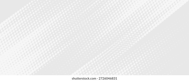 Dot white gray wave light technology texture background. Abstract big data digital concept.