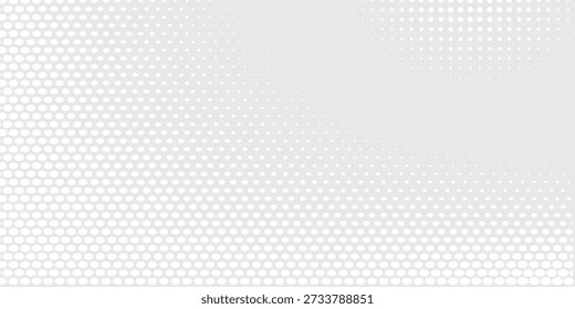 Fundo de textura de tecnologia de luz de onda cinza branco ponto. Conceito digital abstrato de big data.

