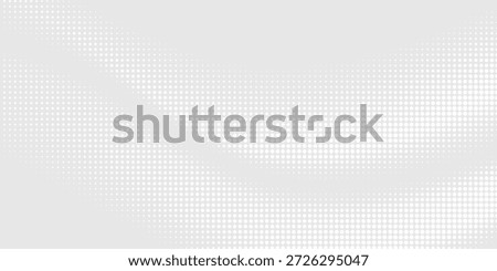 Dot white gray wave light technology texture background. Abstract big data digital concept.	