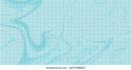 Dot white green wave light technology texture background. white halftone backgrond	