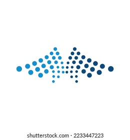 Dot wing logo icon template
