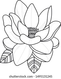 dot work line flower vector