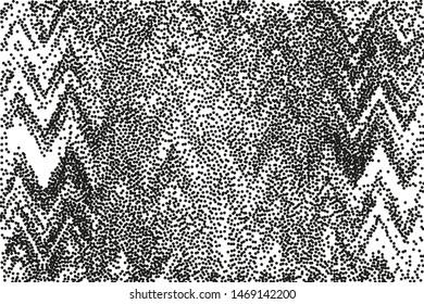 Dot work sphere. Pointillism style. Vintage engraved ball. Chaotic halftone circle vector logo symbol. Abstract dotted globe illustration on white background. Vector splatter of calligraphy ink
