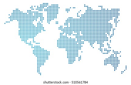 Dot world map