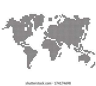 Dot World maps and globes