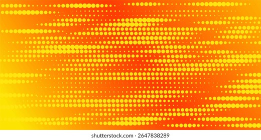 Dot yellow orange color wave line light gradient background. Abstract  technology big data digital background.vecto. eps 10