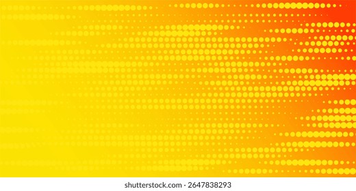 Fundo de gradiente claro da linha de onda de cor laranja amarela pontilhada. Tecnologia abstrata big data digital background.vecto. eps 10