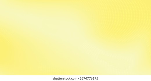 Ponto amarelo pastel gradiente fundo abstrato com banner site vetor arte abstrata moderna