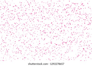 Doted confetti on white background