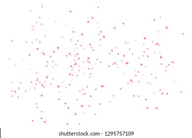 Doted confetti on white background