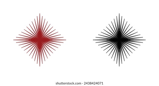 Gepunktetes Logo-Design mit modernem Konzept| Prämienvektor