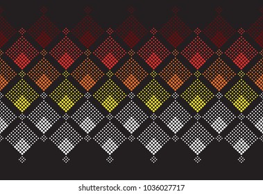 Doted Seamless Border Pattern