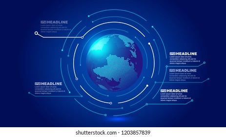 Dot-line connection and digital earth build the interface background of global future science and technology innovation