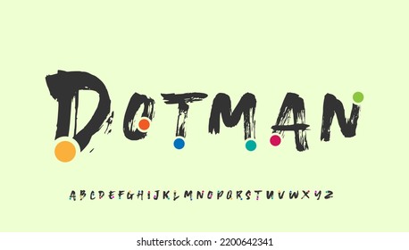 Dotman calligraphy letter logo design