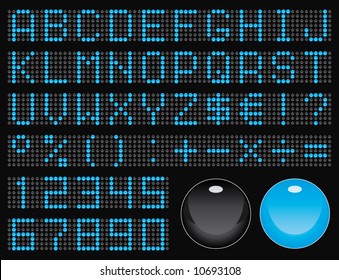 dot-matrix display font (50 characters)