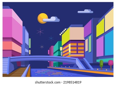 90件の 大阪夜景 のイラスト素材 画像 ベクター画像 Shutterstock