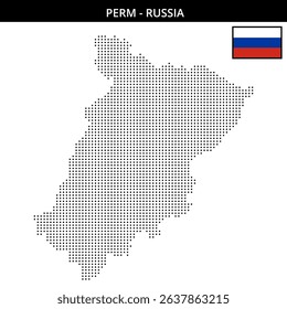 Dot-pattern map of Russia's Perm region