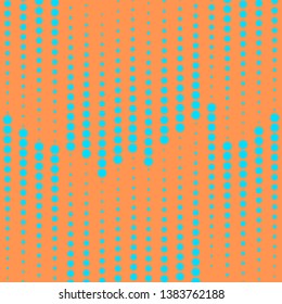 Dots abstract background, blue and orange bright color. Abstract texture design, bright poster, banner. Flat Vector illustration