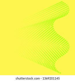 Dots abstract background, yellow and green bright color. Abstract texture design, bright poster, banner. Flat Vector illustration