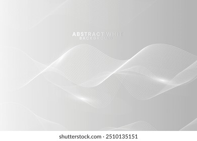 Dots abstract digital background art. Wave dots background and line art template. Premium dotted wallpaper design. White and gray gradient color halftone banner background design. 