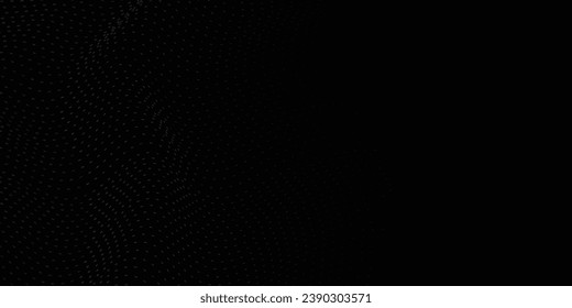 dots Abstract digital wave of particles. Futuristic point wave. Technology background vector. Vector illustration dots wave vector