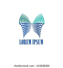 Dots Abstract logo template for branding and design